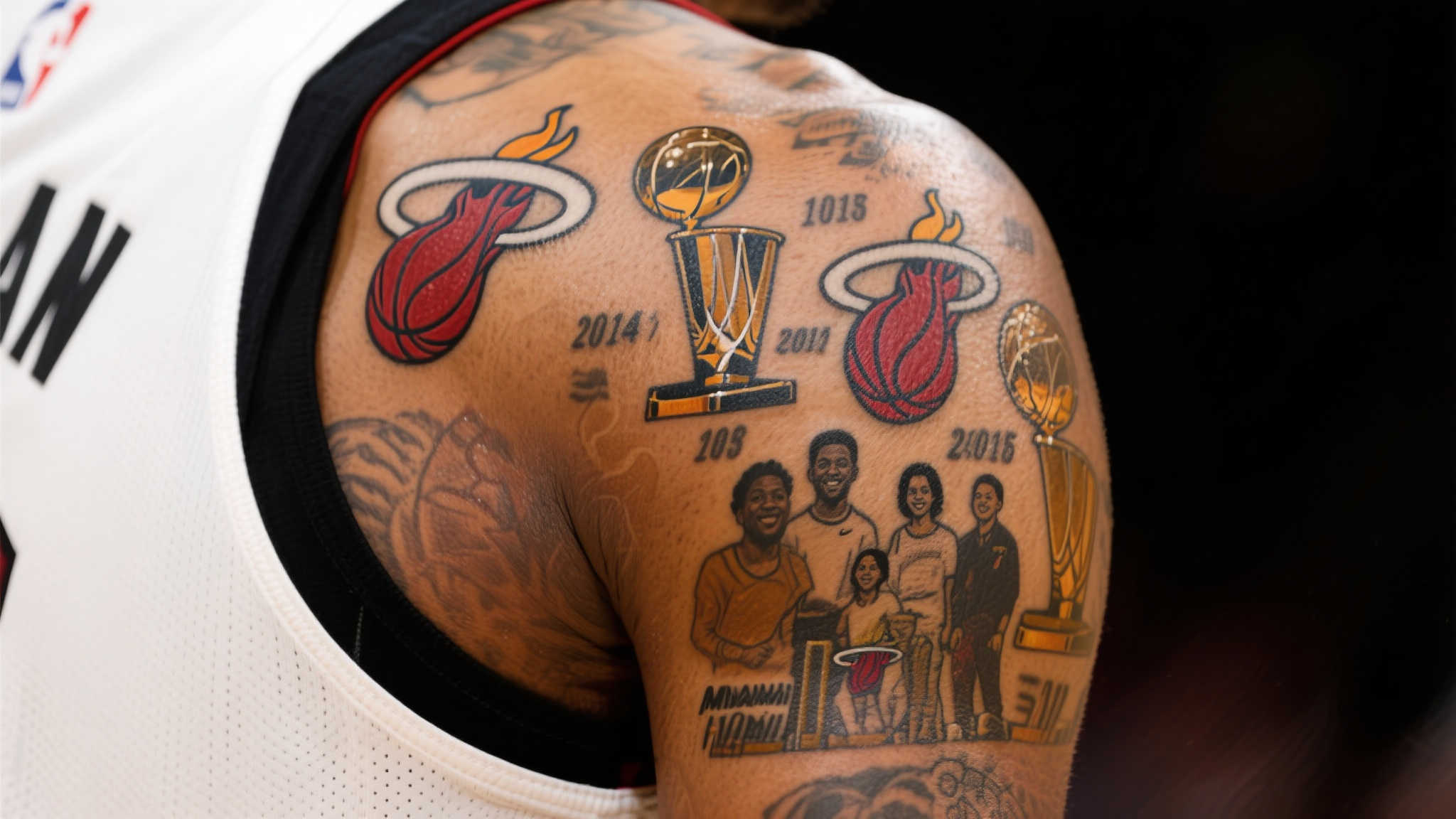 韦德全新纹身：篮球生涯的印记！